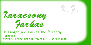 karacsony farkas business card